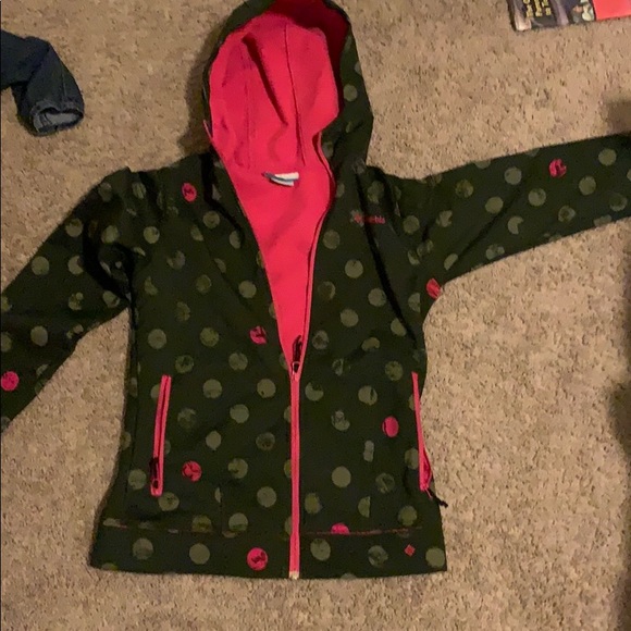 columbia polka dot jacket